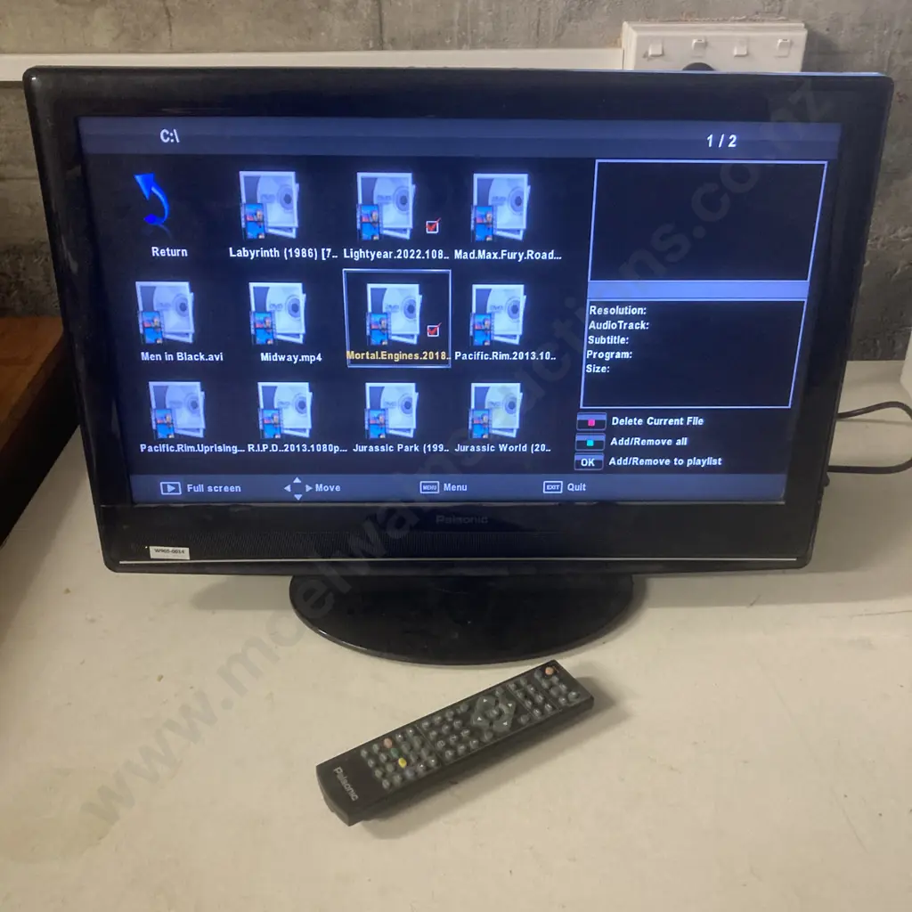 Palsonic 60cm LCD TV With DVD & DVB-T With Remote Control, Model TFTV6042FHD (DVD Not Working As It Should) Image 1++